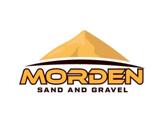 Morden Sand and Gravel  logo design by Erasedink