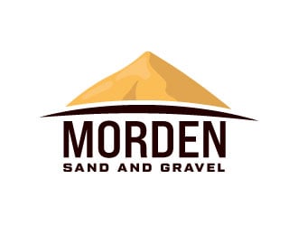 Morden Sand and Gravel  logo design by Erasedink