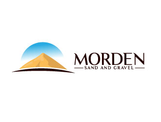 Morden Sand and Gravel  logo design by Erasedink