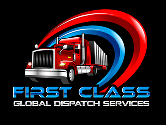 First Class Global Dispatch Services  logo design by DreamLogoDesign