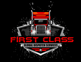 First Class Global Dispatch Services  logo design by DreamLogoDesign