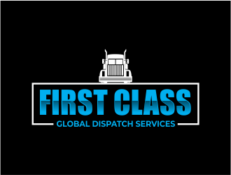 First Class Global Dispatch Services  logo design by Girly