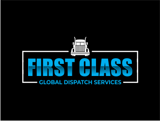 First Class Global Dispatch Services  logo design by Girly