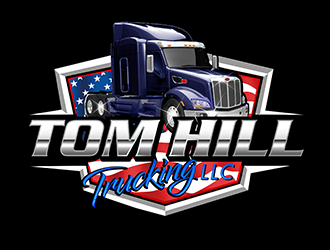 TOM HILL TRUCKING  LLC logo design by 3Dlogos