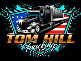 TOM HILL TRUCKING  LLC logo design by Suvendu