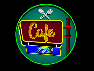 Cafe 772 logo design by Suvendu