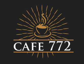 Cafe 772 logo design by ElonStark