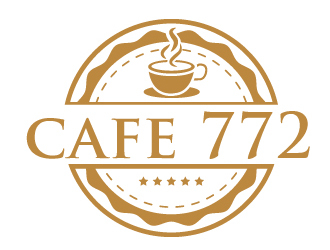 Cafe 772 logo design by ElonStark