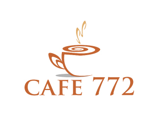 Cafe 772 logo design by ElonStark