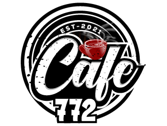 Cafe 772 logo design by Suvendu