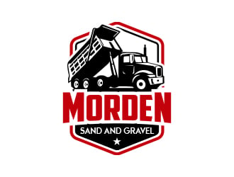 Morden Sand and Gravel  logo design by MarkindDesign