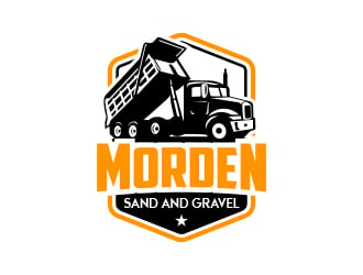 Morden Sand and Gravel  logo design by MarkindDesign