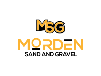 Morden Sand and Gravel  logo design by MUNAROH