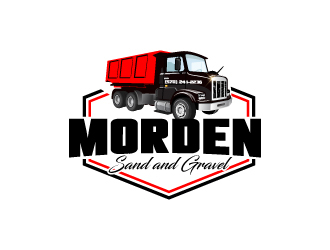 Morden Sand and Gravel  logo design by drifelm