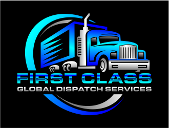 First Class Global Dispatch Services  logo design by cintoko