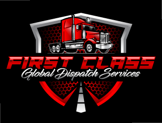 First Class Global Dispatch Services  logo design by PRN123