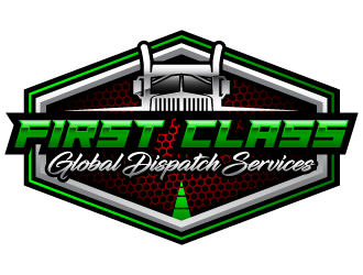 First Class Global Dispatch Services  logo design by PRN123