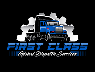 First Class Global Dispatch Services  logo design by PRN123