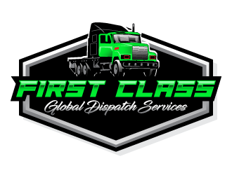 First Class Global Dispatch Services  logo design by PRN123