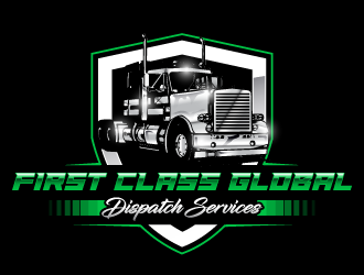 First Class Global Dispatch Services  logo design by PRN123