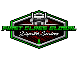 First Class Global Dispatch Services  logo design by PRN123