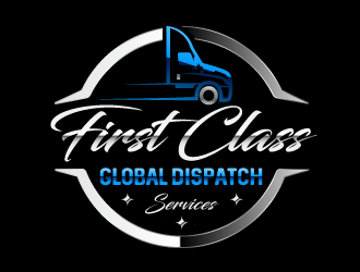 First Class Global Dispatch Services  logo design by SOLARFLARE