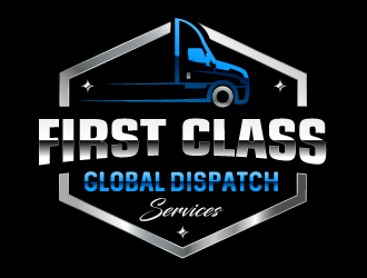 First Class Global Dispatch Services  logo design by SOLARFLARE