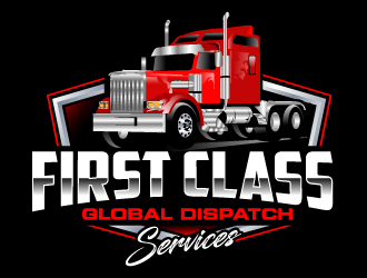 First Class Global Dispatch Services  logo design by Suvendu