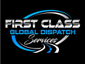 First Class Global Dispatch Services  logo design by Suvendu