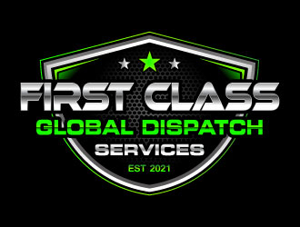 First Class Global Dispatch Services  logo design by Suvendu