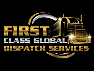 First Class Global Dispatch Services  logo design by Suvendu