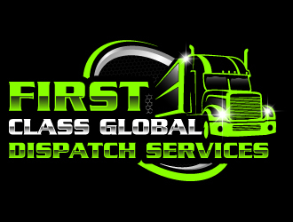 First Class Global Dispatch Services  logo design by Suvendu