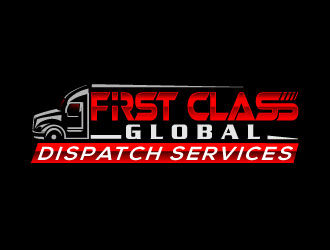 First Class Global Dispatch Services  logo design by Suvendu