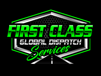 First Class Global Dispatch Services  logo design by Suvendu