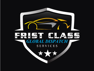 First Class Global Dispatch Services  logo design by LogoQueen