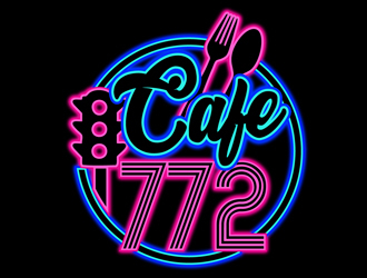 Cafe 772 logo design by DreamLogoDesign