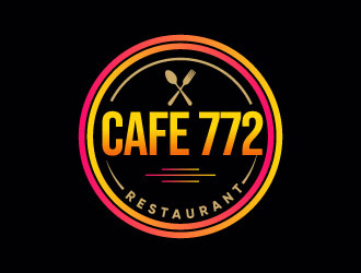 Cafe 772 logo design by Erasedink