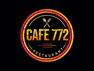 Cafe 772 logo design by Erasedink