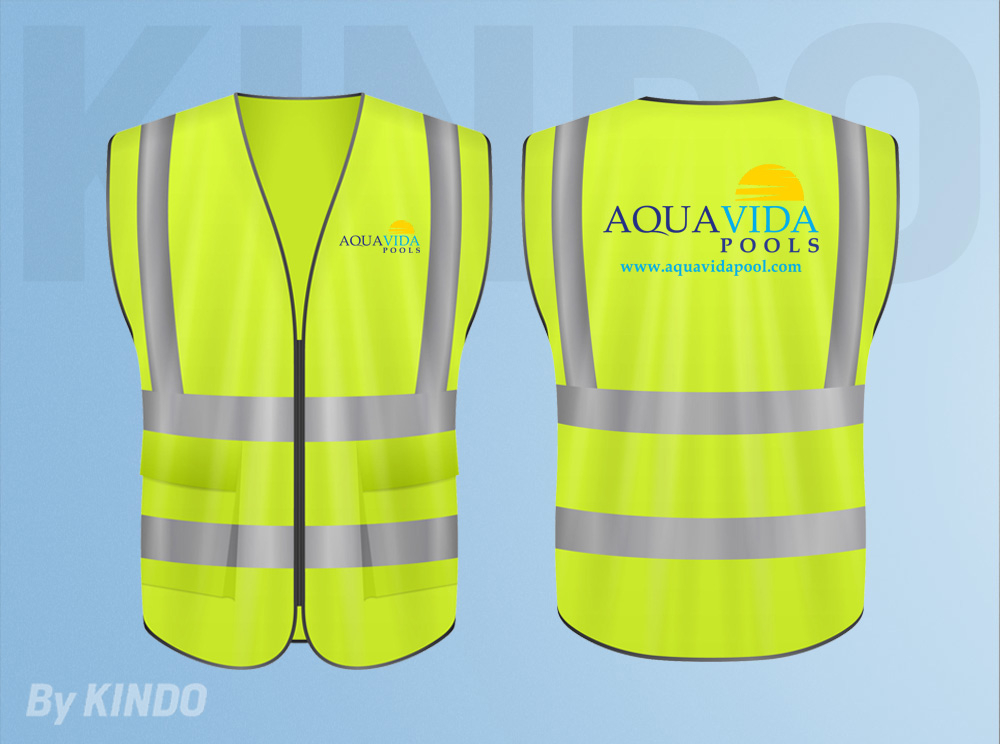 AquaVida Pools logo design by Kindo