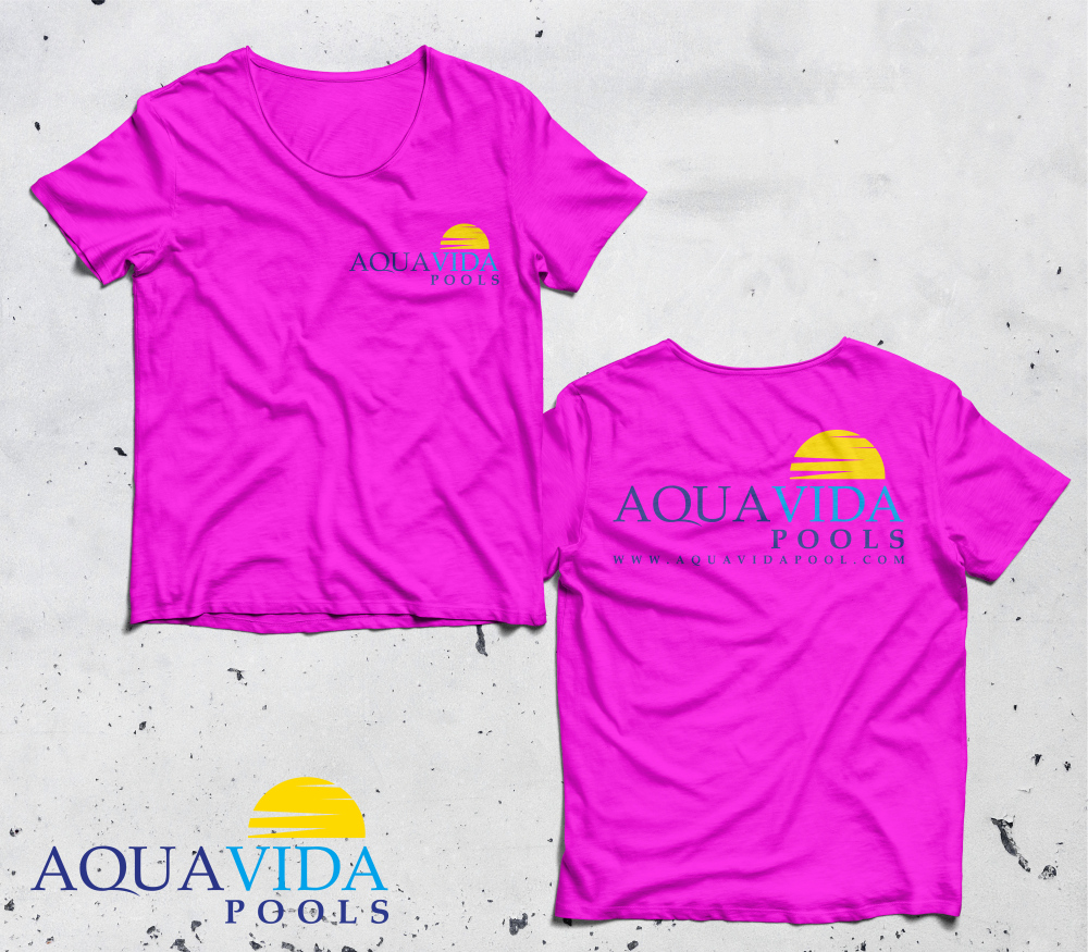 AquaVida Pools logo design by imagine