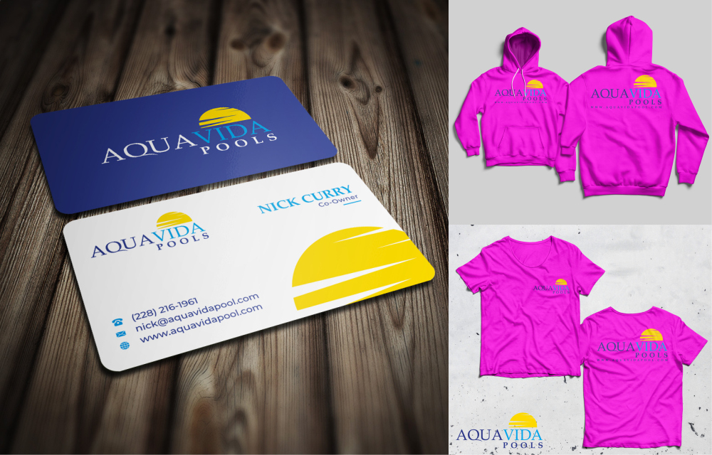 AquaVida Pools logo design by imagine