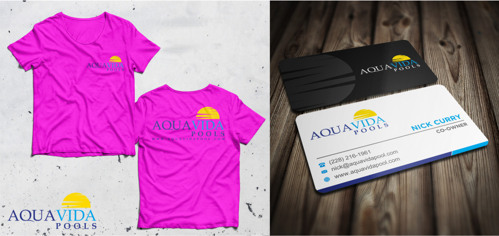 AquaVida Pools logo design by imagine