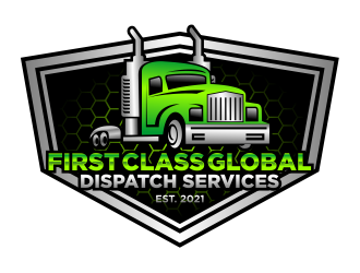 First Class Global Dispatch Services  logo design by cintoko