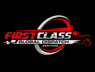 First Class Global Dispatch Services  logo design by 3Dlogos