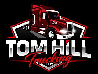 TOM HILL TRUCKING  LLC logo design by ElonStark