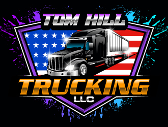 TOM HILL TRUCKING  LLC logo design by Suvendu