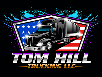 TOM HILL TRUCKING  LLC logo design by Suvendu