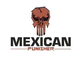 Mexican Punisher logo design by ElonStark