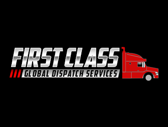 First Class Global Dispatch Services  logo design by kunejo