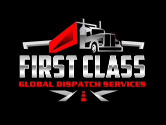 First Class Global Dispatch Services  logo design by kunejo